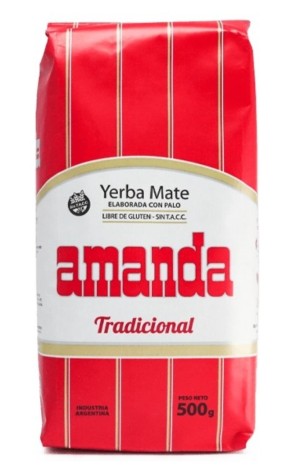 YERBA MATE AMANDA 500GR*10PCS