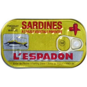 SARDINE ESPADON PICCANTE 125GR*50PCS